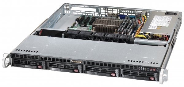 Сервер Supermicro CSE-813MF2TQC-505CB/MBD-X11SCL-F/1*Intel CPU Server 6-core Xeon E-2236 (3.40 GHz, 12M, LGA1151)/64GB