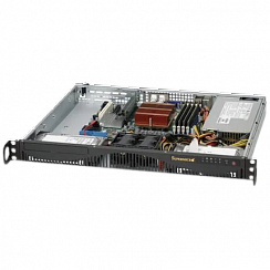 Сервер Supermicro CSE-512F-350B/MBD-X11SSL-F-B/1*Intel CPU Server Quad-Core Xeon E3-1220V6/8GB/NO HDD/NO Soft